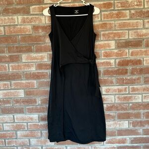 Patagonia Wrap It Up Dress Midi Sleeveless Women’s Small Black